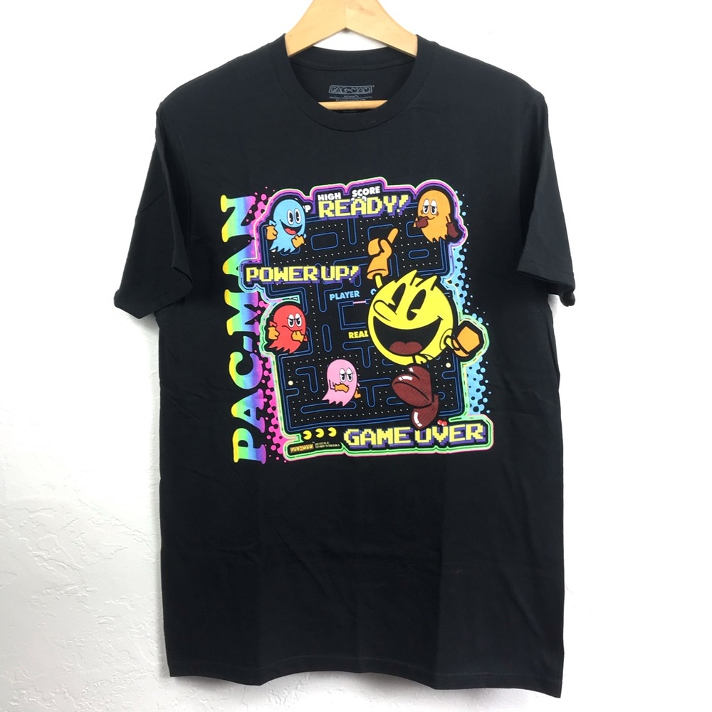 NWOT PacMan Be Ready Mens Black Shirt Size M New